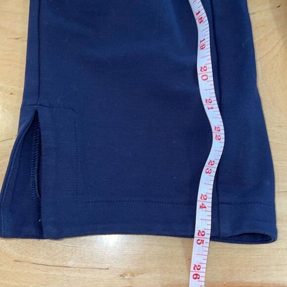 J. Jill Wearever Collection Womens Flat Front Cropped Pants‎ Navy Blue Size XL - Picture 7 of 8